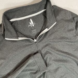 JOHNNIE-O Sweater Men’s L Gray 1/4 Zip Pullover Stretch Outdoors Golf